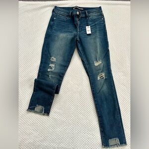 NEW* Women’s EXPRESS Ankle Legging Mid-rise Jeans | Ripped | Size 8